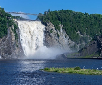 Quebec City: Montmorency Falls and Microbrewery eBike Tour