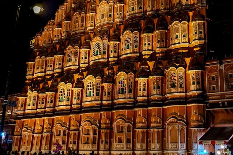 Delhi to Jaipur: Private Full-Day Guided City Highlights Car + Guide + Tickets+ Lunch