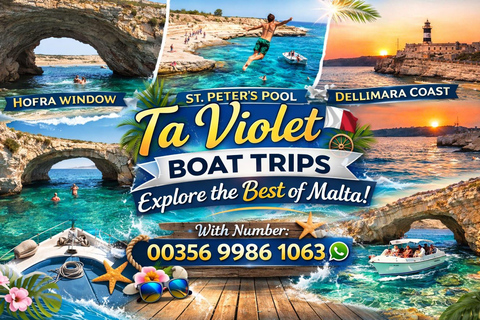 Marsaxlokk: Southern Malta Coastline Boat Tour