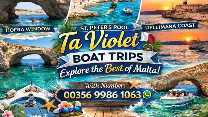 Marsaxlokk: tour in barca lungo la costa meridionale di Malta