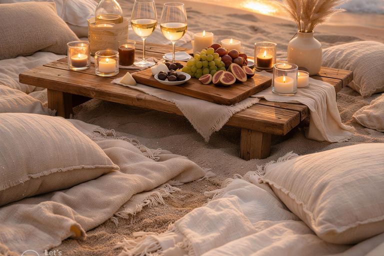 Mykonos: Luxury Sunset Picnic with Wine & Sea Views
