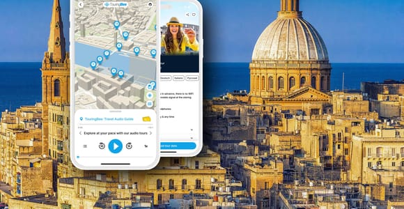 Malta: Valletta Audio Guided Walk & HO-HO Bus Tour Option