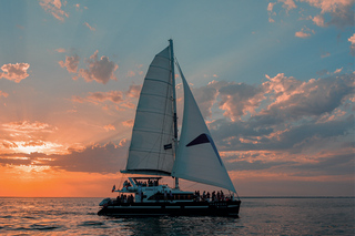La Rochelle : Katamaranfahrt bei Sonnenuntergang (2h00)