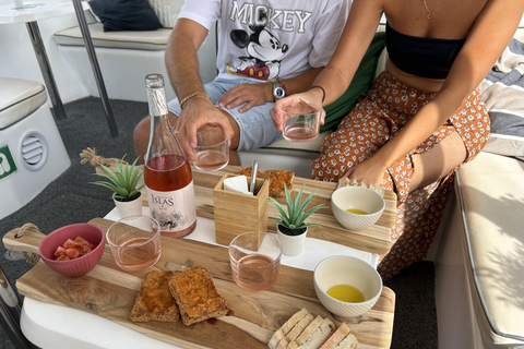 Explore Gran Canaria: Boat Tour with Wine & Food Tasting Wine & Local Food Tasting + Boat trip from Puerto de Mogan