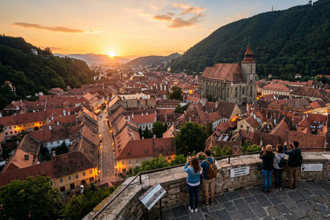 Bucharest : Peles, Bran & Wednesday Castles + Brasov Tour COACH TOUR Audio guide in 24 languages