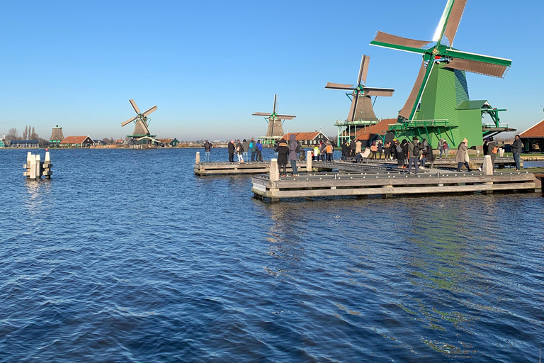 Amsterdam: Tour guidato dal vivo di Zaanse Schans e degustazione di formaggiGiro in spagnolo