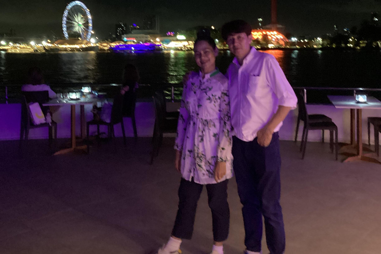 Luxury White Cruise &Premium View &Complimentary Beer & Win White Orchid Dinner on Chao Phraya with Complimentary Beer