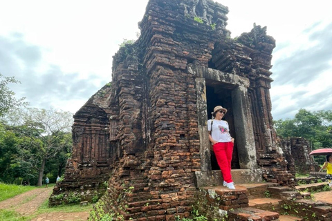 Heldagsutflykt till Marmorbergen, Lady Buddha och My Son HolylandUpphämtning i Hoi An