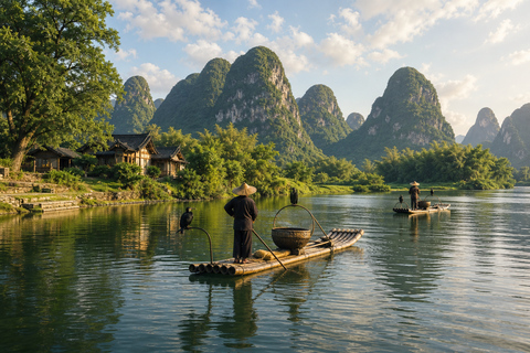 Guilin: Li River Cruise to Yangshuo | 3-5 Star Options From Yangshuo to Yangdi: Li River 3-Star Cruise