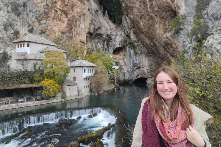 From Sarajevo: Mostar, Blagaj, Waterfalls, Pocitelj & Konjic Tour in English Without Entry Fees