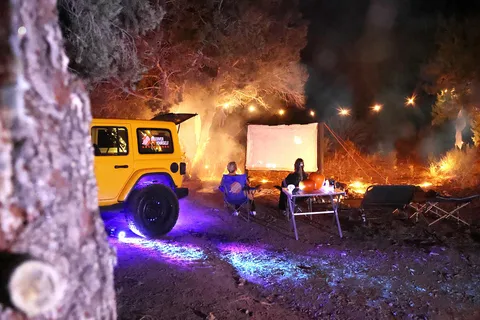 Scary Movie Night in the Desert