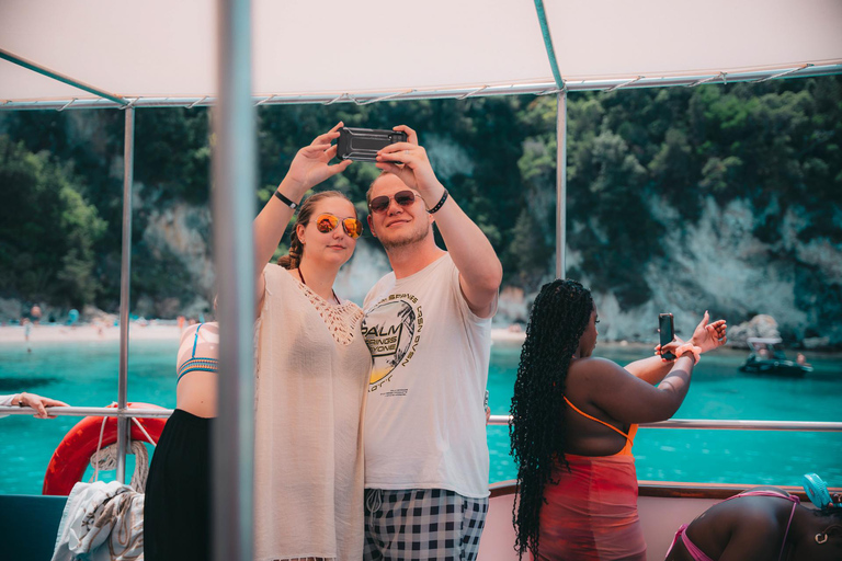 From Benitses/Lefkimmi: Blue Lagoon & Papanikolis Cruise Cruise with Transfer from Southern Corfu to Lefkimmi Port