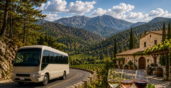 Paphos: Authentic Cyprus Villages & Wine Tasting Minibus