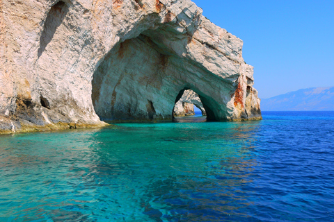 Zakynthos boat trip to Blue Caves and shipwreck site