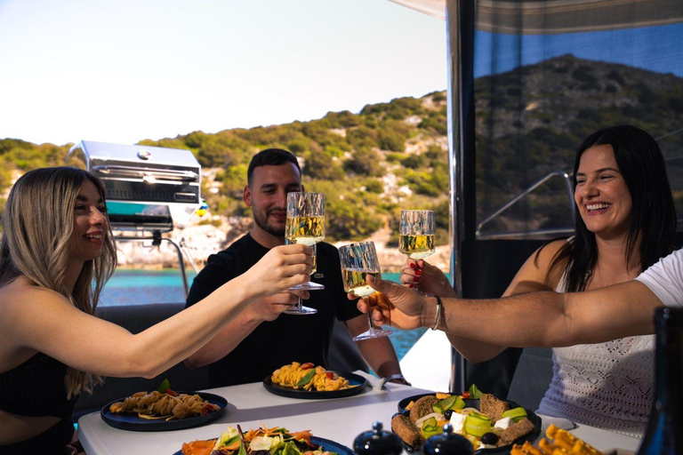 Agios Nikolaos: Sailing Trip Catamaran Lunch and Water Toys Catamaran Private Half Day Sailing Trip