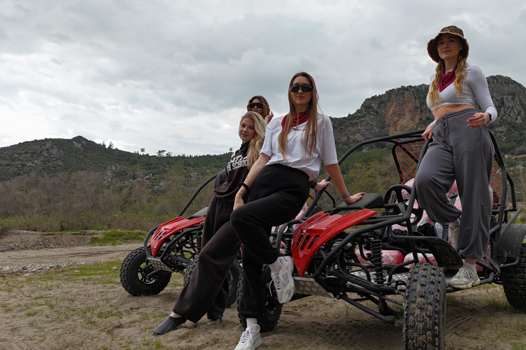 Side/Belek: ATV & Zipline Combo w/ Riverside Swimming Break Shared ATV Quad Safari Off-Road Adventure (Double)