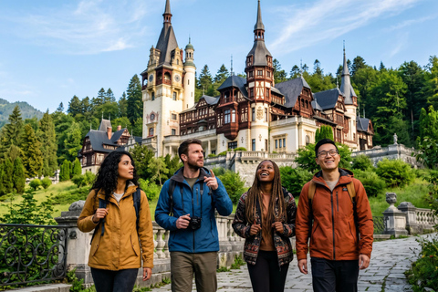 From Bucharest: Dracula's Castle, Peles Castle & Brasov Trip MINIVAN - Dracula's Castle, Peles Castle & Brasov Trip