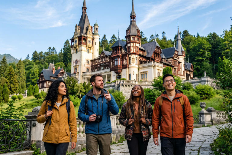From Bucharest: Dracula's Castle, Peles Castle & Brasov Trip MINIVAN - Dracula's Castle, Peles Castle & Brasov Trip