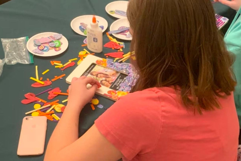 Create a mosaic in a Boston artist's studio