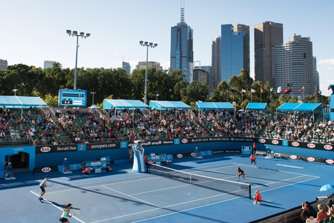 Experiência esportiva de tênis no Melbourne Park