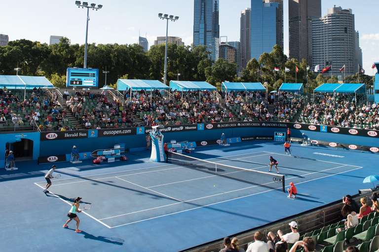 Experiência esportiva de tênis no Melbourne Park