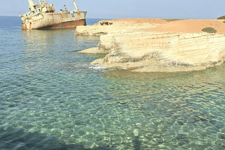 From Paphos: Aphrodite Experience, Sea Caves, & Winery Tour