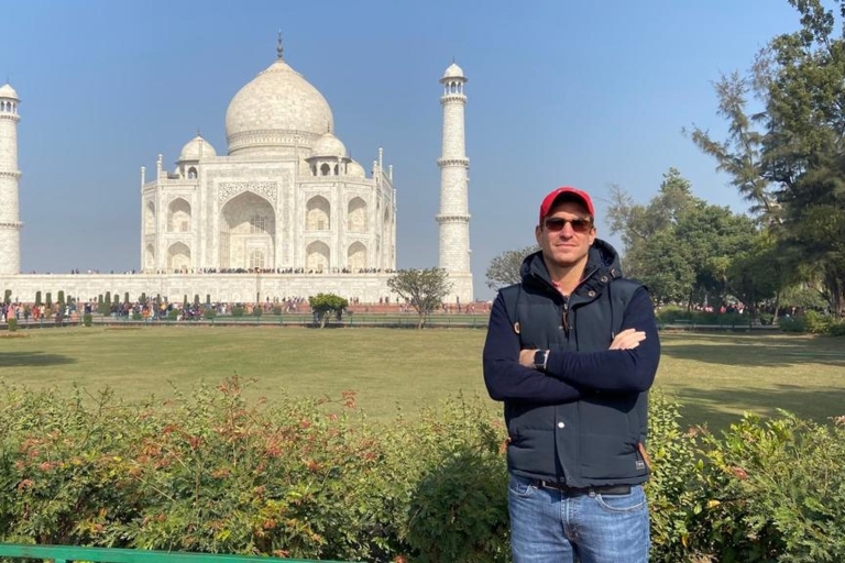 Taj Mahal privétour van Delhi - alles inclusiefAlleen Auto + Chauffeur + Gids