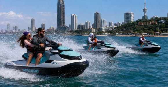 Pattaya: 2-5 islands Jet Ski Adventure 2H & 4H Experience