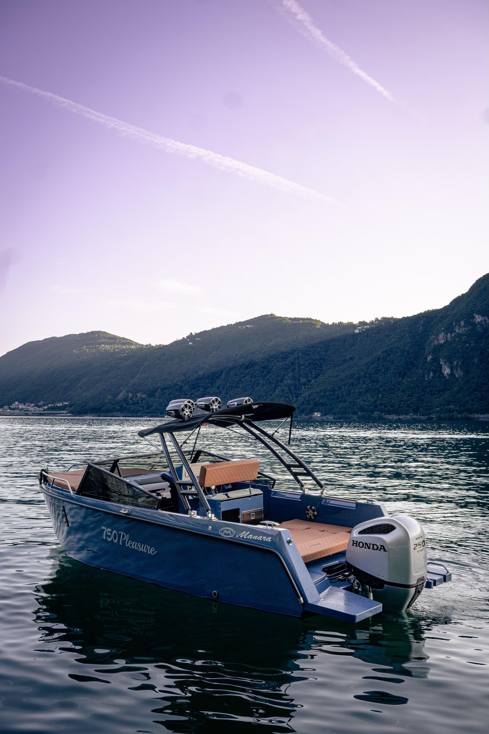 Luganersee: Privater, luxuriöser Bootsverleih