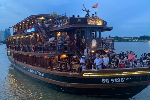 Saigon River Dinner on Cruise with Buffet and live music Saigon River Dinner Cruise with Buffet and live music