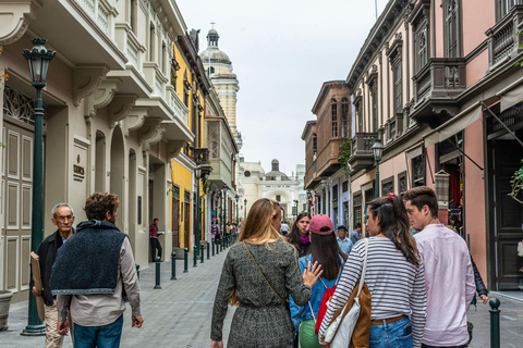 Lima: City Tour Historic Center &amp; Miraflores with Pick Up