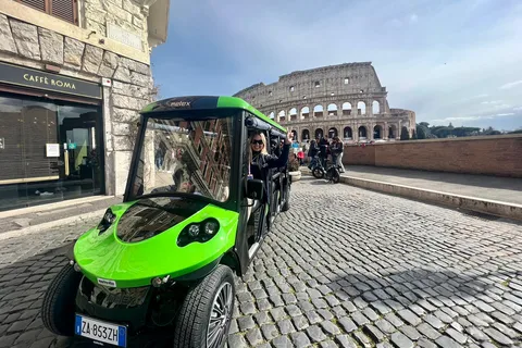 Rome : Visite en voiturette de golf avec dégustation de gelato artisanal