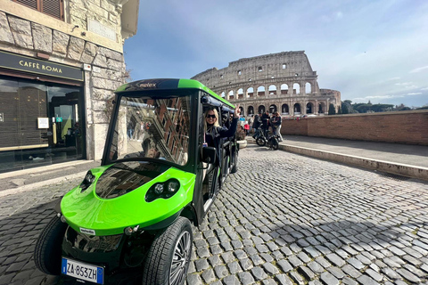 Rom: Golf Cart Tour mit handwerklicher Gelato-VerkostungGolf Cart Tour auf Französisch