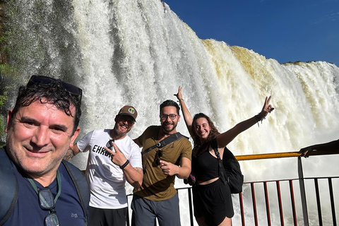 Dia inteiro nas Cataratas do Iguaçu em ambos os lados - Brasil e Argentina