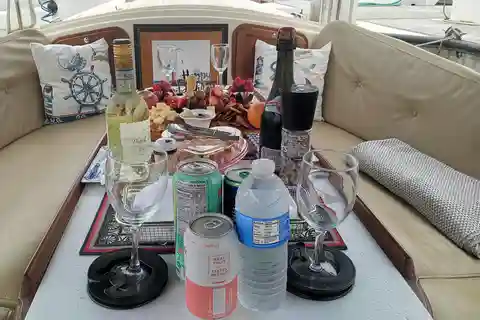 Venice Beach & Malibu View Boat Cruiser – musik, vin och sjölejon