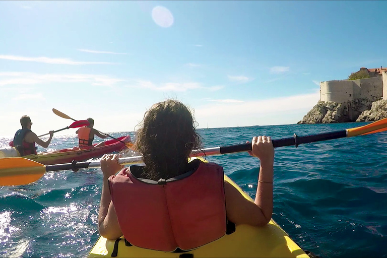 Dubrovnik: Tour guiado de caiaque no mar e mergulho com snorkel