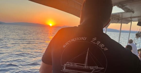 KRK: Sonnenuntergang, goldener Strand, Begrüßungsgetränk, Suche nach Delfinen