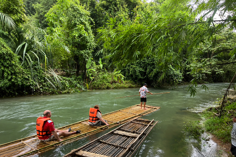 Khao Lak: Bamboo Rafting, Turtle Center & Temple Tour