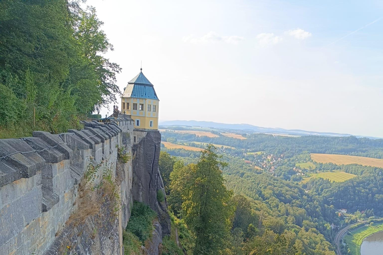From Dresden: Table mountains Lilienstein & Königstein tour
