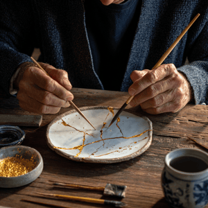 Tokyo: Traditional Kintsugi Gold Repair Workshop in Asakusa