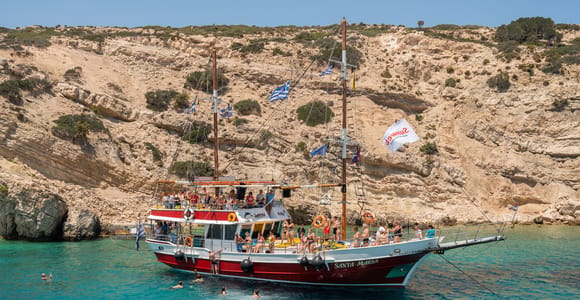 From Kos: 7-Hour 3-Island Cruise with Hotel Pickup & Return