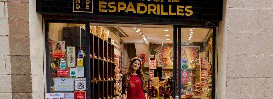 Barcelone : Atelier de fabrication de chaussures Espadrilles