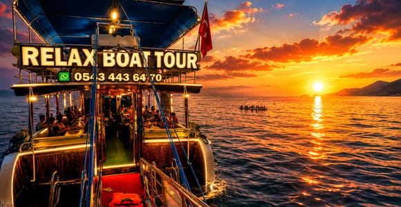 Alanya Morning or Sunset Boat Cruise with Lunch & Swim Stops