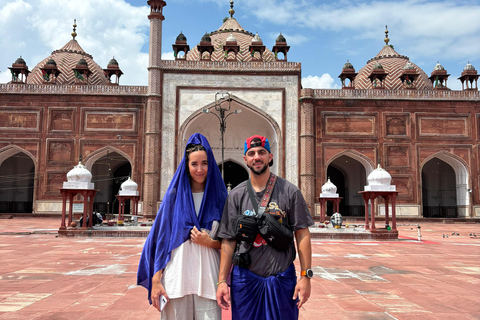 Agra: Tour della città vecchia a piedi con degustazione di cibo di strada