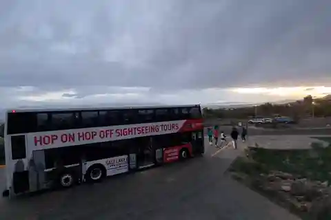 SLC Bus Tours Night Tour on a Double-Decker Bus
