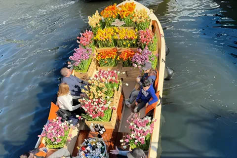 Amsterdam: Premium Tulip Boat Canal Tour
