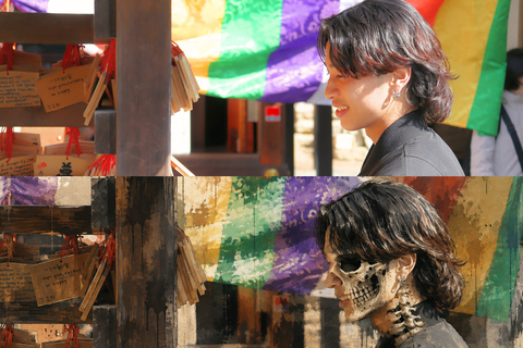 Kyoto: Gion Photo Tour with Anime & Skeleton Art Edits