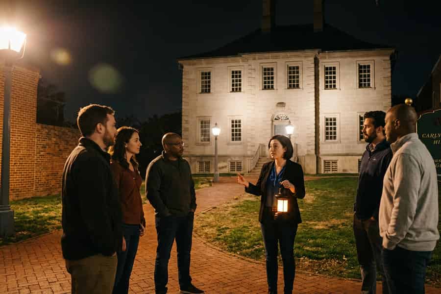 Phantome des Potomac: Geistertour durch die Altstadt von Alexandria. Foto: GetYourGuide Phantome des Potomac: Geistertour durch die Altstadt von Alexandria. Foto: GetYourGuide