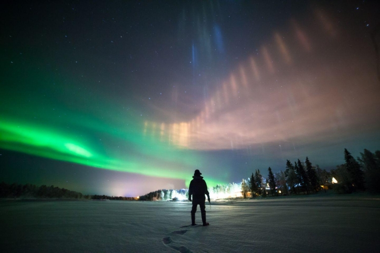 Rovaniemi: Recorrido fotográfico de caza de auroras con barbacoa