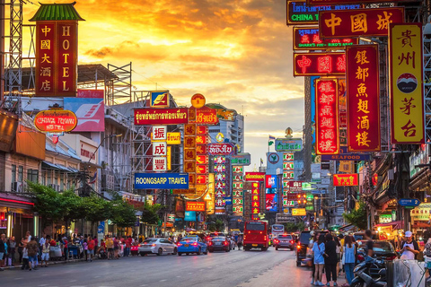 Bangkok: TUK TUK Tour Noturno Privado com Serviço de Busca no Hotel